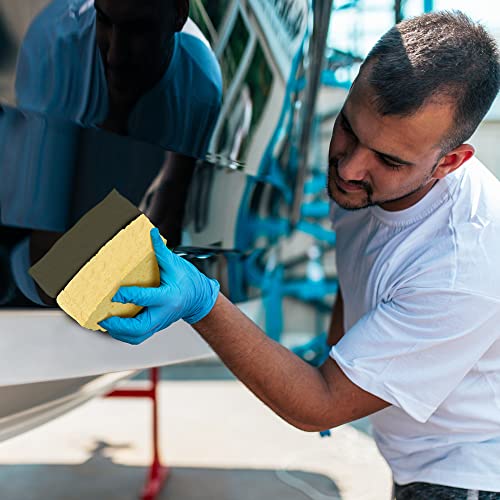 Spontex Quellschwamm aus 100 % biologisch abbaubarer Zellulose, 1 x 10er Pack, in recyceltem und recycelbarem PET-Beutel, saugstark, je 135 x 90 x 37 mm