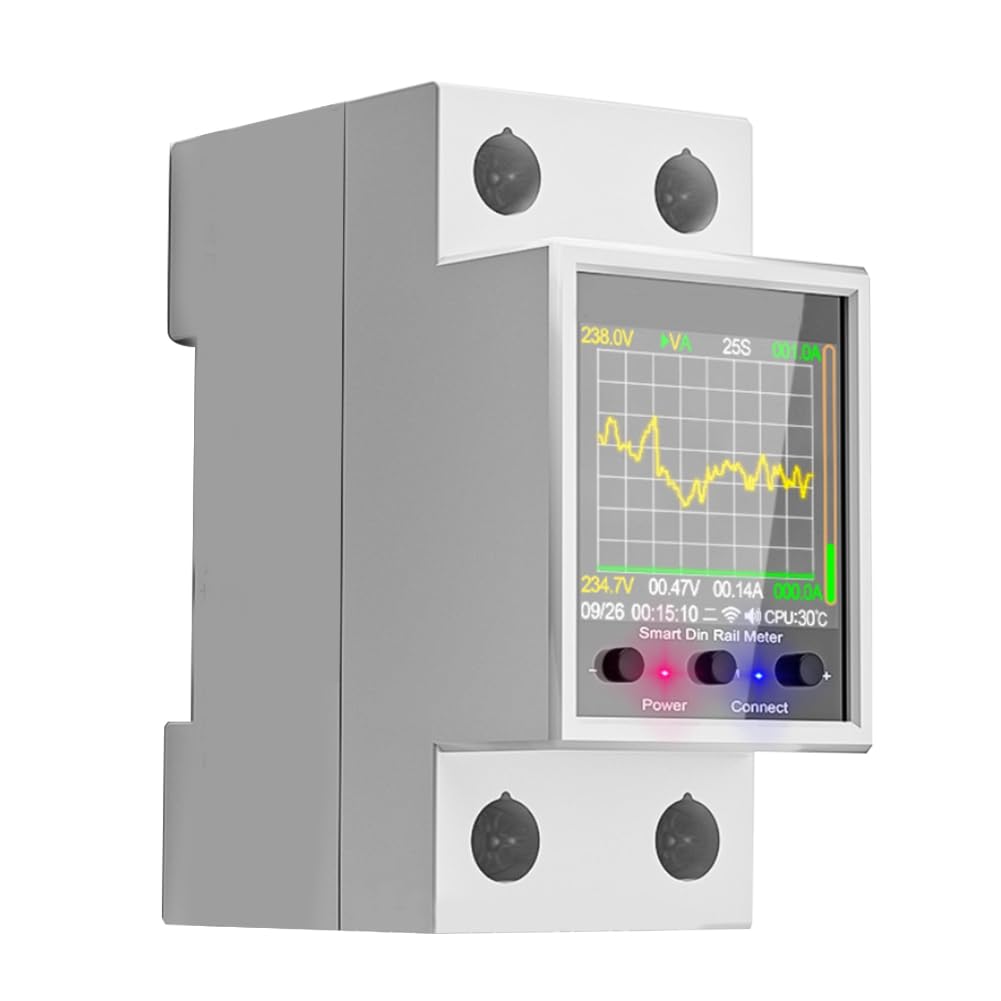 Compteur d'énergie électrique avec courbe de tension et suivi WiFi Tuya