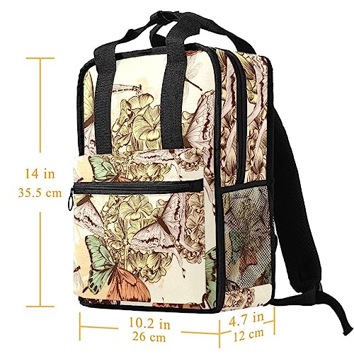 Sac à dos pour garçons motif libellule multicolore 14 pouces