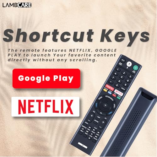 Image of Lambcare Original Voice Replacement Remote for Sony and Bravia TVs - Compatible With All Sony 4K UHD LED LCD HD Smart TV Models