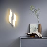 Goeco LED fali lámpa 12W spirál design meleg fehér 3000K hálóhoz 2