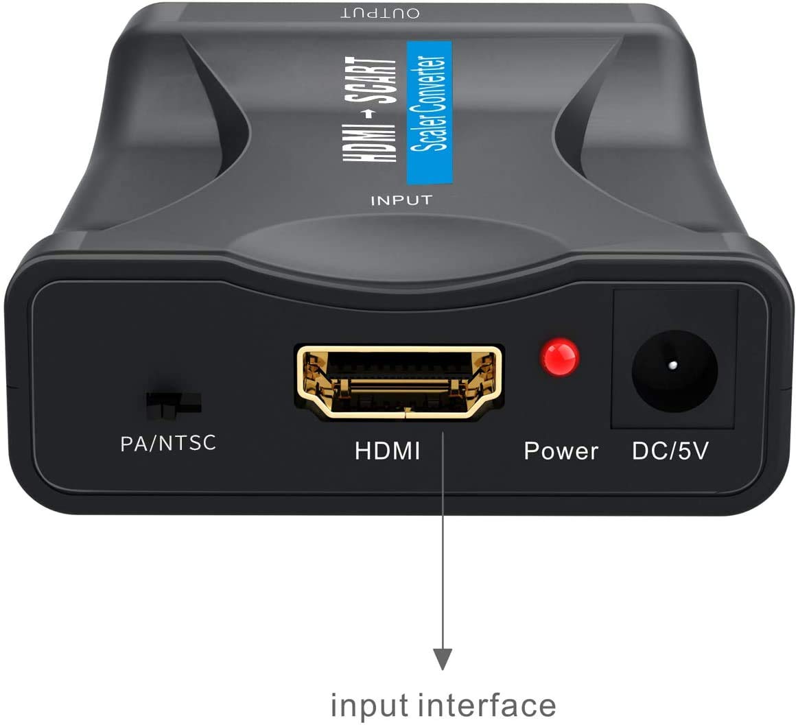 HDMI to SCART Converter, GANA 1080P HDMI to SCART Adapter to play HDMI