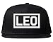Leo Horoscope Sign Mens Snapback Hat Cap Black