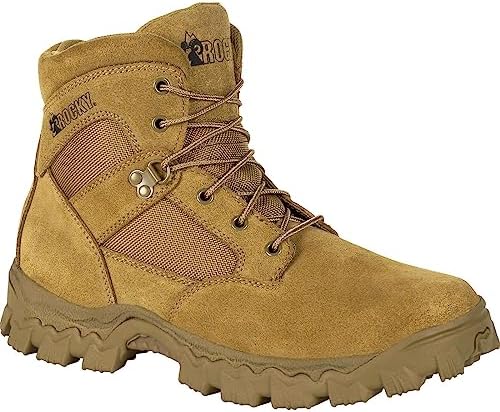 Rocky Men's Alpha Force Military and Tactical Boot, Coyote Brown, 4 | Image 4