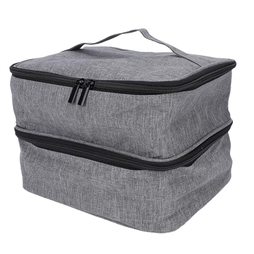 Zunate Bolsa de Esmalte de Uñas de Doble Capa | Estuche de Almacenamiento de Uñas de Gel y Soporte para Lámpara de para Organizador de Herramientas de Manicura para Tecnología de