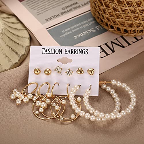Image of Shining Diva Fashion Stylish Combo Metal Earrings for Women and Girls