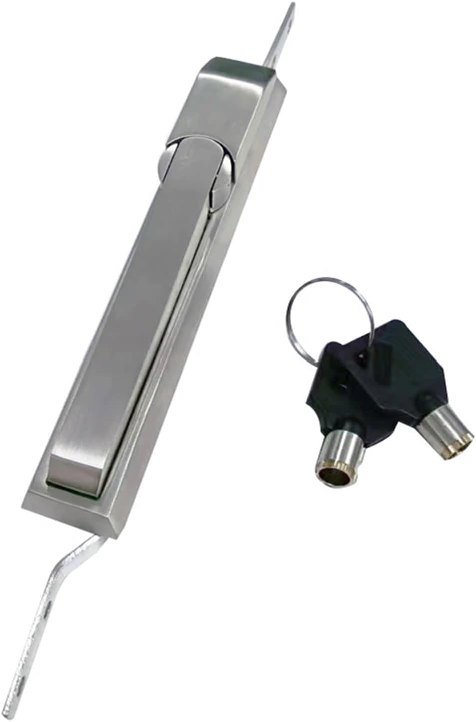 304 Stainless Three Point Rod Latch Panel Electrical Control Lock Large Cinet Distribution Box Locks(1 Sets-A-Stainless)