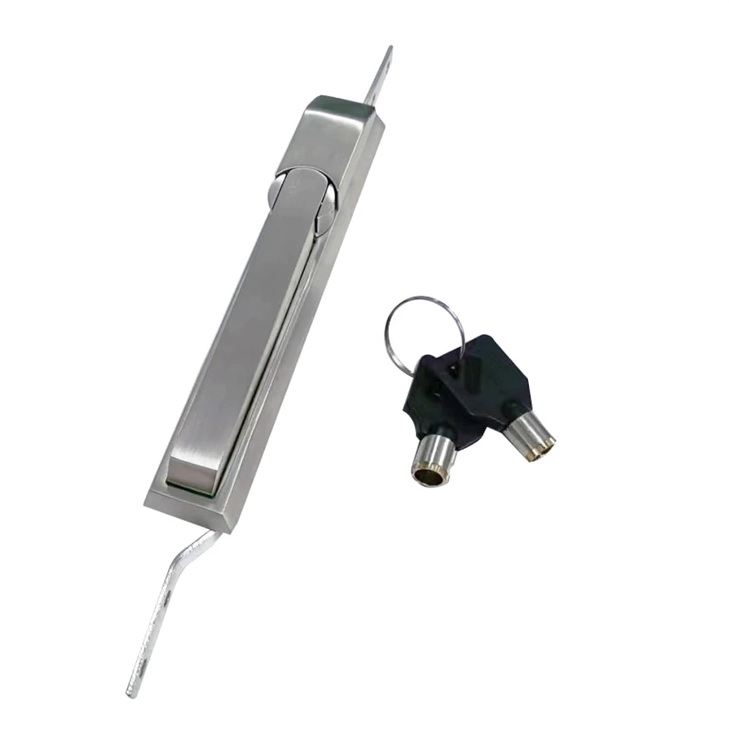 Connecting Rod Lock Stainless Steel Distribution Box Lock Control Cabinet Switch Electrical Cabinet Tool Box Lock Door Lock 1Pcs(MS830-1- Stainless)