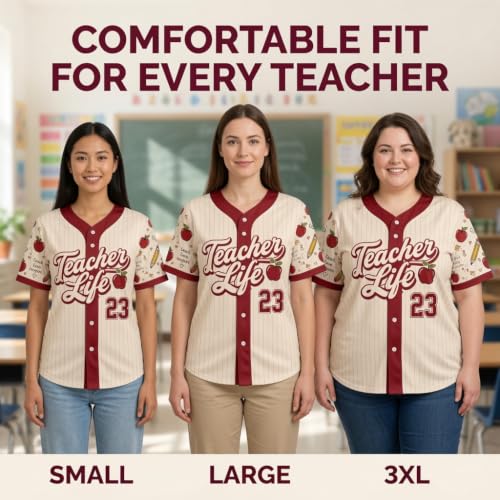 Personalized Teacher Shirts, Funny Teaching Shirt Gift for Educators, Back to School Outfit for Women miniatura 4