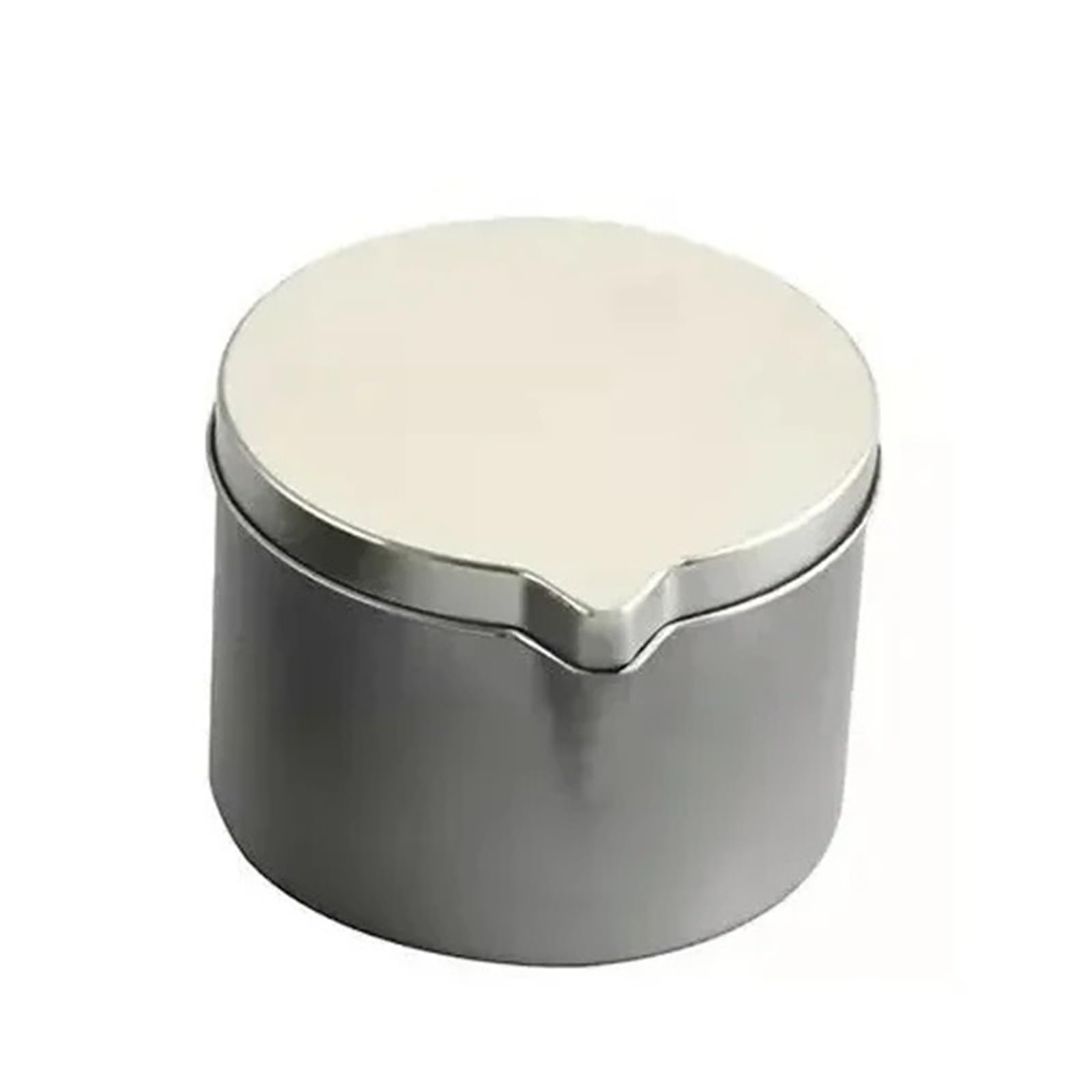 WJLYDM Metal Tins With Pour Spout For DIY Candle Making 12PCS Silver Black Empty Storage Box Cans Container(4oz Silver)