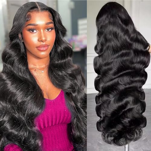 ulovmly 5x5 HD Lace Closure Wigs Human Hair Body Wave