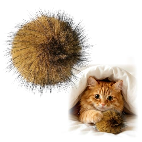 Faux-Rabbit-Fur-Ball-Cat-ToySoft-Rabbit-Fur-Catnip-BallsFluffy-Catnip-Toy-for-Indoor-KittensWashable-Fun-to-Chase-for-Pets-Exercise-and-Bonding-Ball1pcs Faux Rabbit Fur Ball Cat Toy,Soft Rabbit Fur Catnip Balls,Fluffy Catnip Toy for Indoor Kittens,Washable & Fun to Chase for Pets Exercise and Bonding (Ball/1pcs) - Image 1
