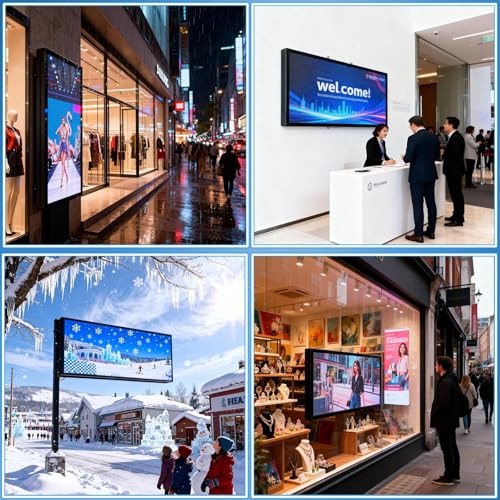 Image of P3 Programmable Scrolling Custom Led Sign Outdoor Digital For Business Display Screen WiFi Control Electronic Message Board Store Advertising Ticker Word Light Bar Open Pixel Panel 40 inchx18'