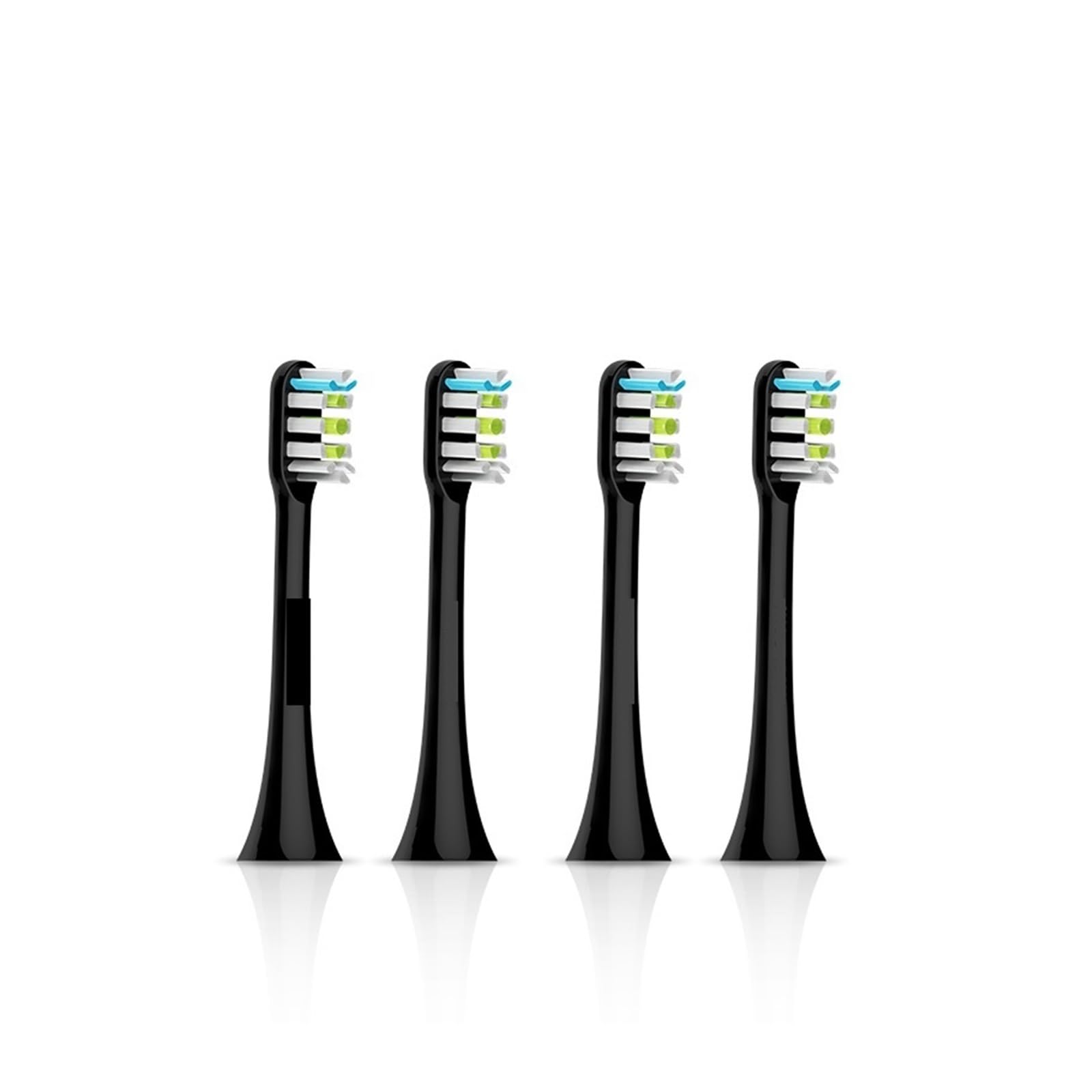 Compatible For SOOCAS ，Sonic Electric Toothbrush Heads Replacement X1 X3 X3U X5 Teeth Brush Replacement Heads(Black 4 pcs)