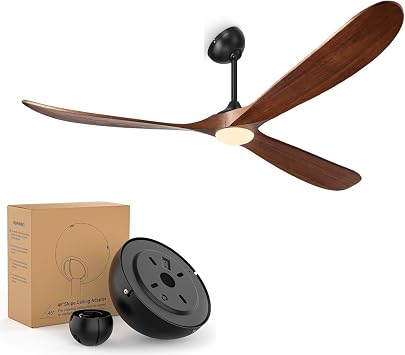 Haipeel 60 Inch Ceiling Fan + Sloped Ceiling Adapter