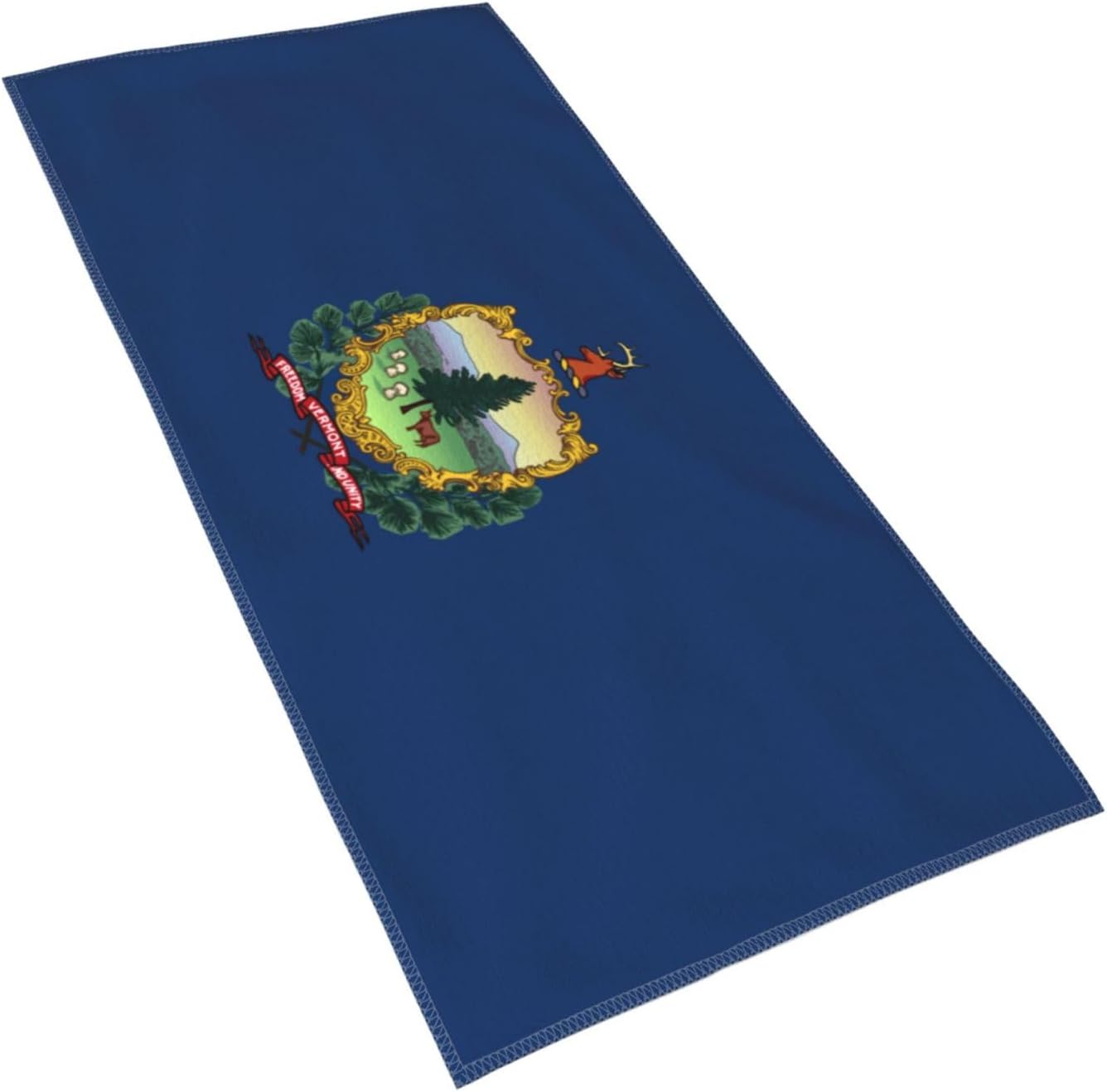 Vermont State Flag Print Hand Towels for Kitchen, Decorative Bathroom Towels Decor Farmhouse Cute for Men Women Gifts