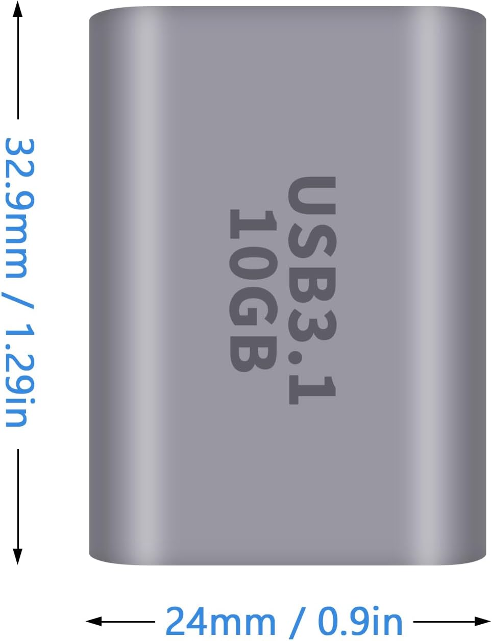 Duttek USB C Female to USB Female Adapter 3.1 Gen2, 10Gbps Bi-Directional Type C to Type A Adapter OTG Adapter Support Data Sync and Charging for Laptop, PC, iPhone, MacBook Pro, Laptop