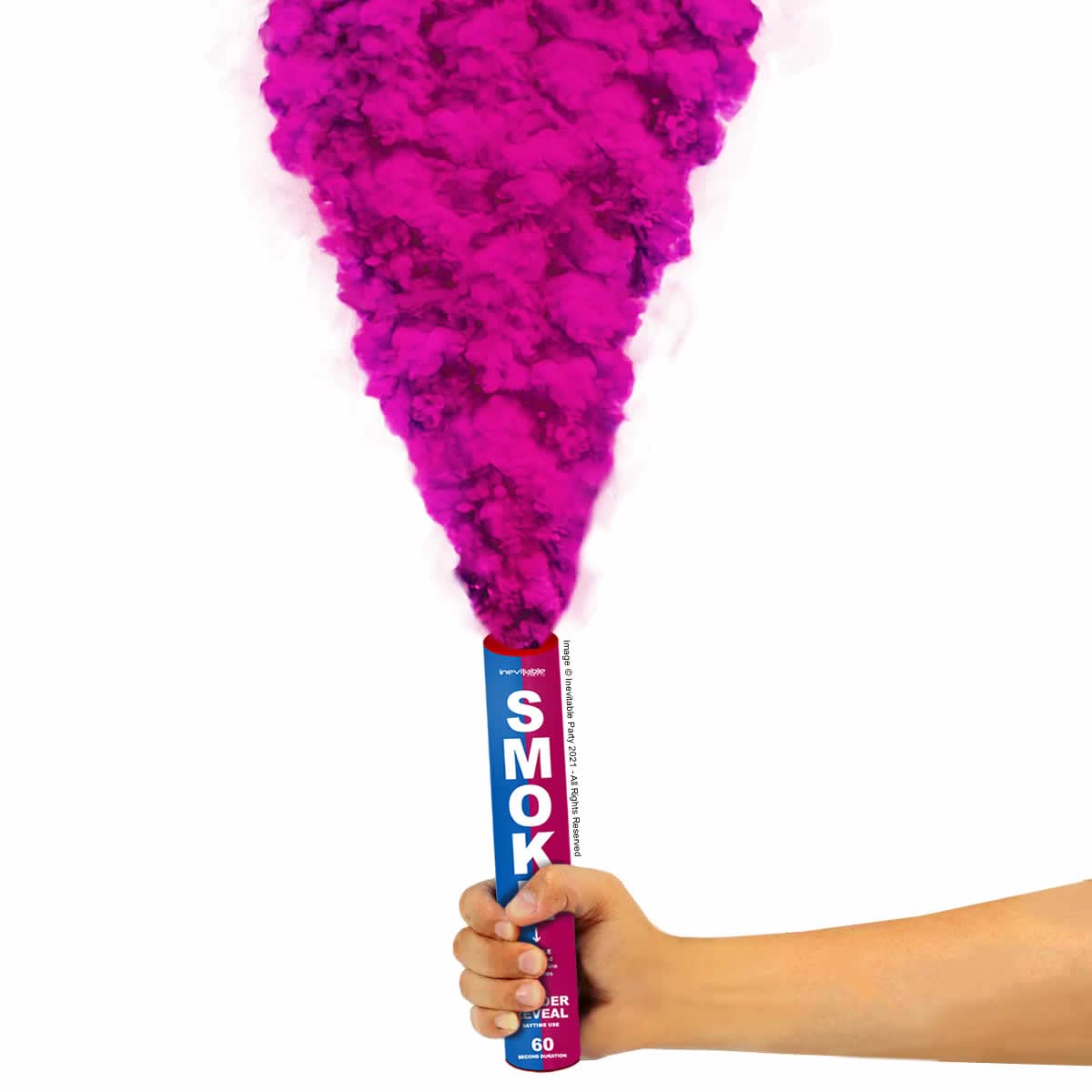 Inevitable Party Gender Reveal Handheld Smoke Grenades (Pink)