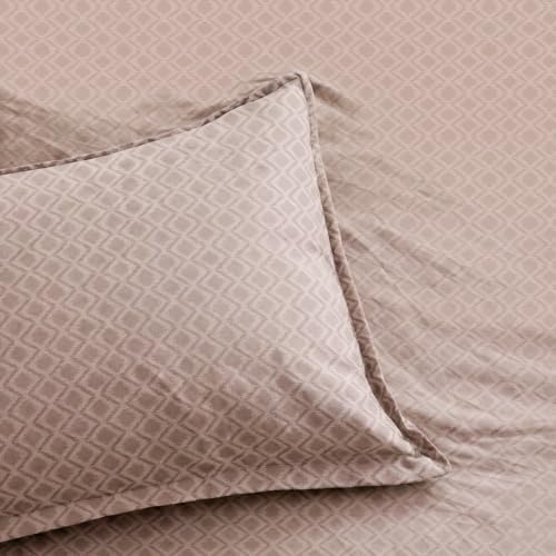 Image of Dream Living Embossed Double Bedsheet with 2 Pillow Covers | 120 GSM | 220x250 Cm | Beige