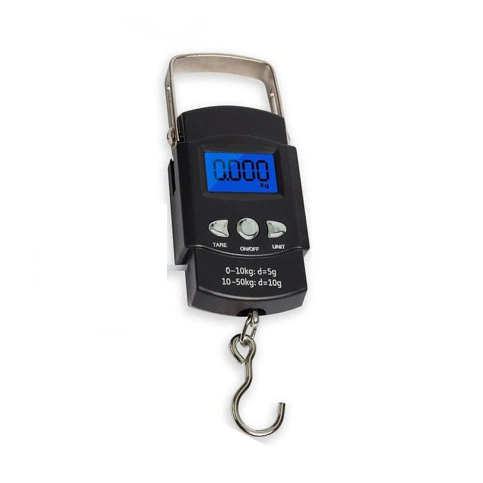 Crane Scale, Crane Scale Weight 300kg Heavy Duty Hanging Hook Scales Portable Digital Stainless Steel Mini LCD(10g-50kg)