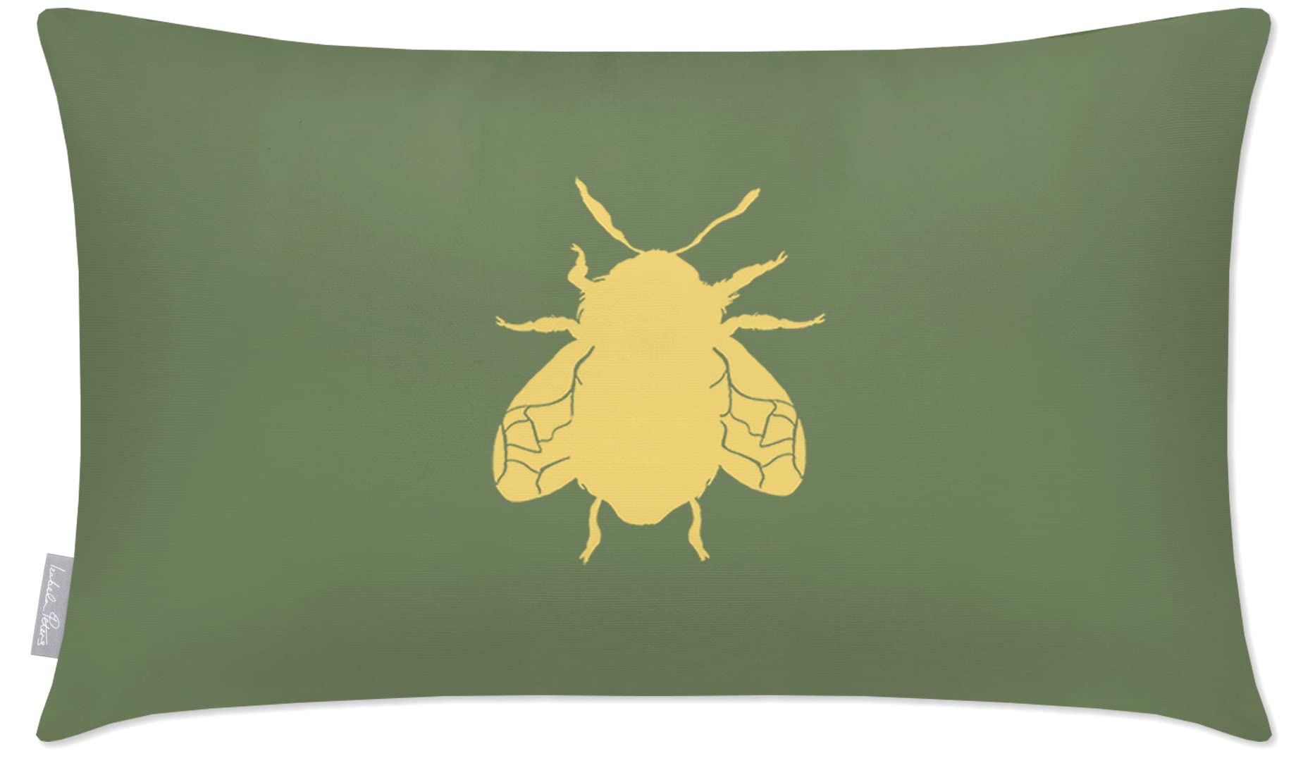 Izabela Peters Bee - Sage Outdoor Cushions, 55 X 35 Cm, Filled, Garden & Chair Cushions, Waterproof