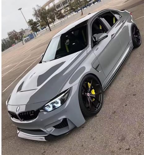 Image of WISDOM Nado Grey Glossy Vinyl Car Wrap Air Release, Self Adhesive, Vehicle wrap Sheet for Automotive Bike DIY Exterior Interior Decoration (NADO Grey Glossy, 20 Inch X 7 Feet)