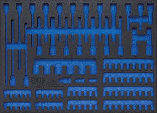 Bandeja para carro 3/3 vacía BGS 4017 de plástico negro resistente 2