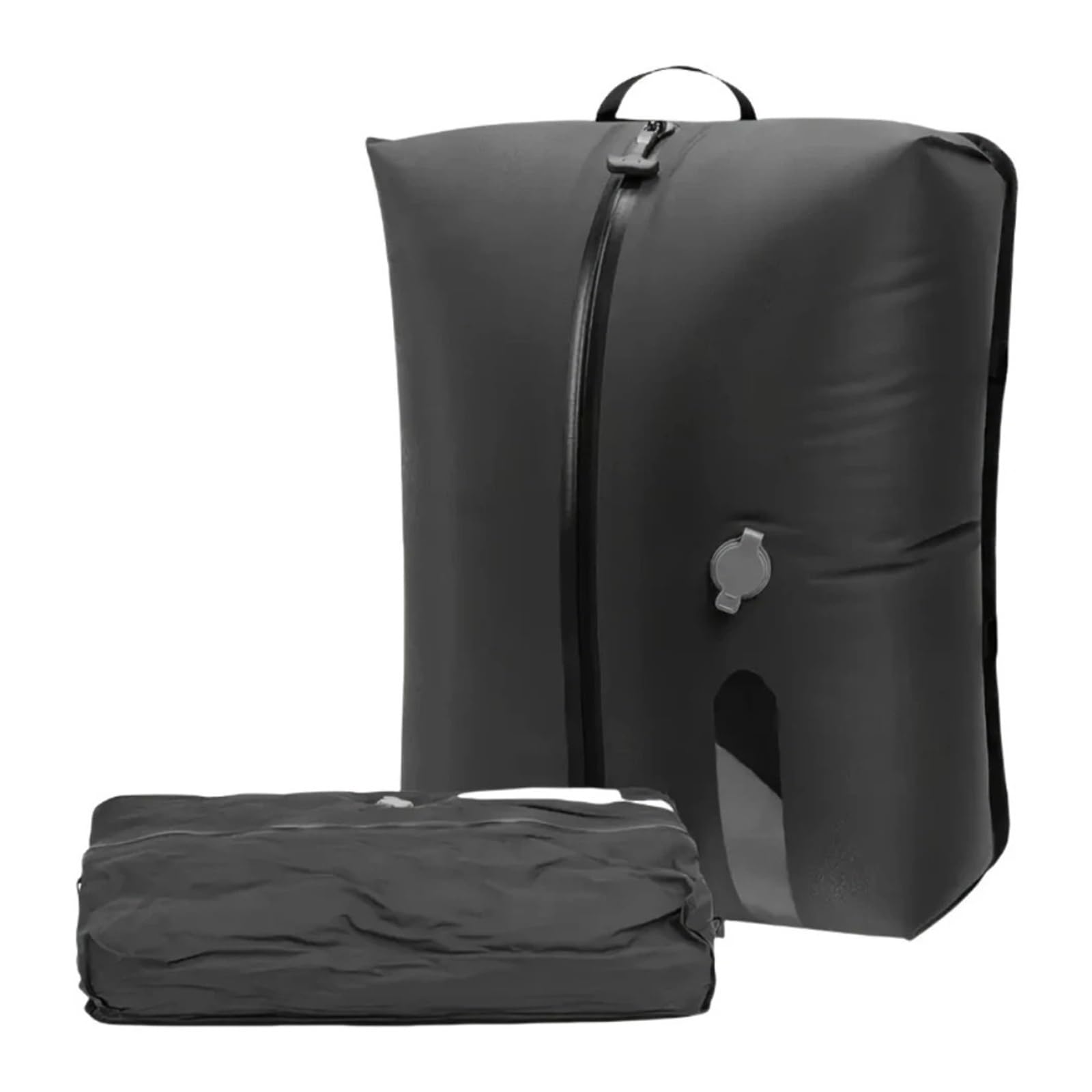 Bolsas de vacío reutilizables for viajes, 1 a 8 unidades, con tira transparente, ahorradoras espacio for equipaje(Black,8Pcs)