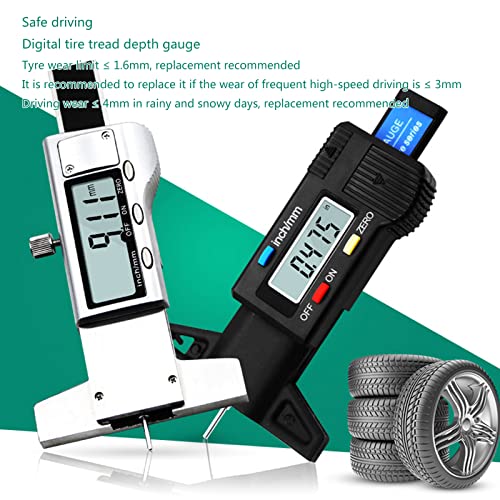 Band Diepte Meetinstrument Digitale Rvs Lcd scherm Band Monitoring Gauge 0-25.4mm voor SUV Truck Remklauwen Digitale… - Image 4