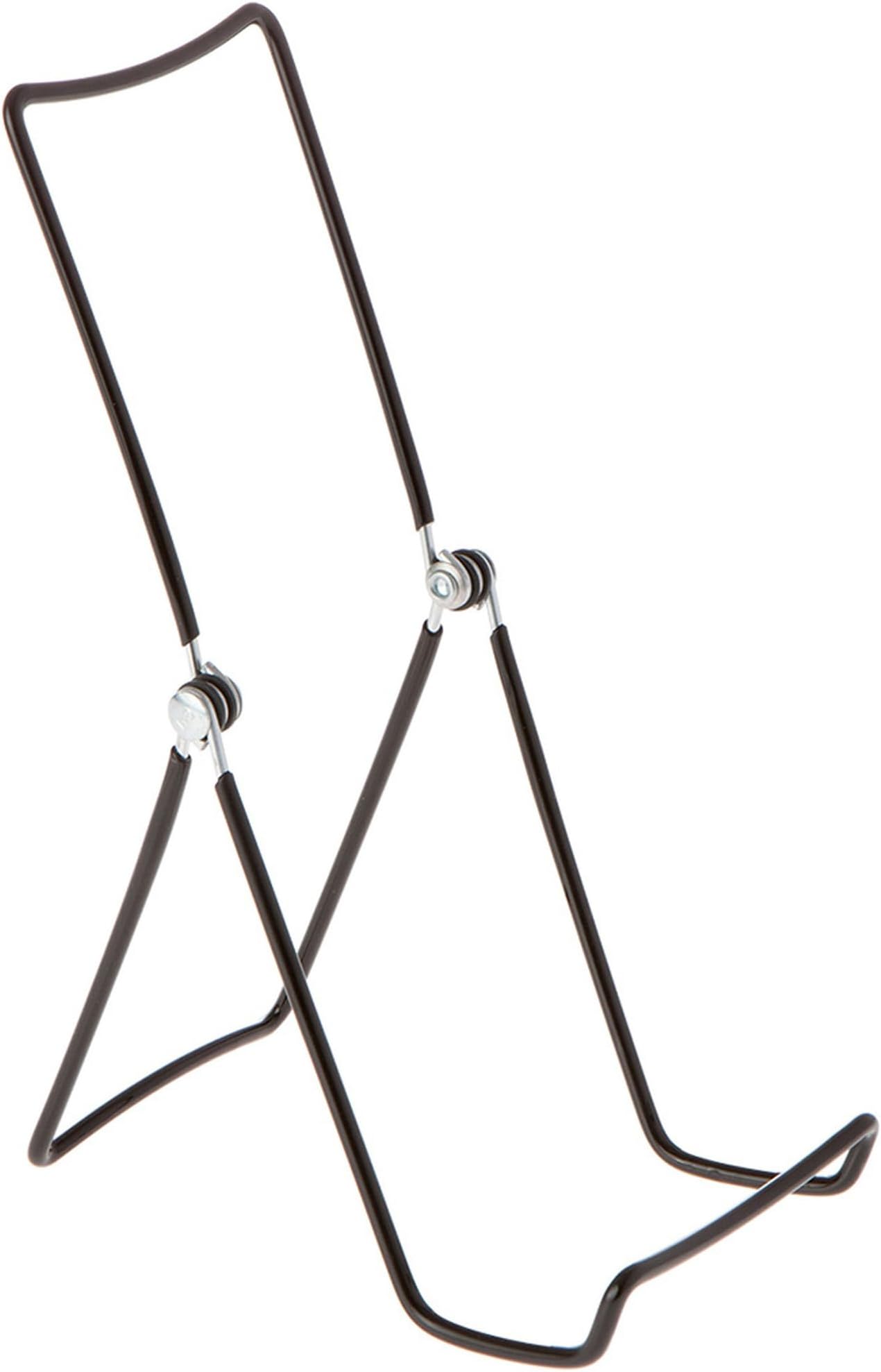 GIBSON HOLDERS 6AC Adjustable Black Wire Display Easel, 3.5" W x 4.5" D x 9.25" H, Pack of 6