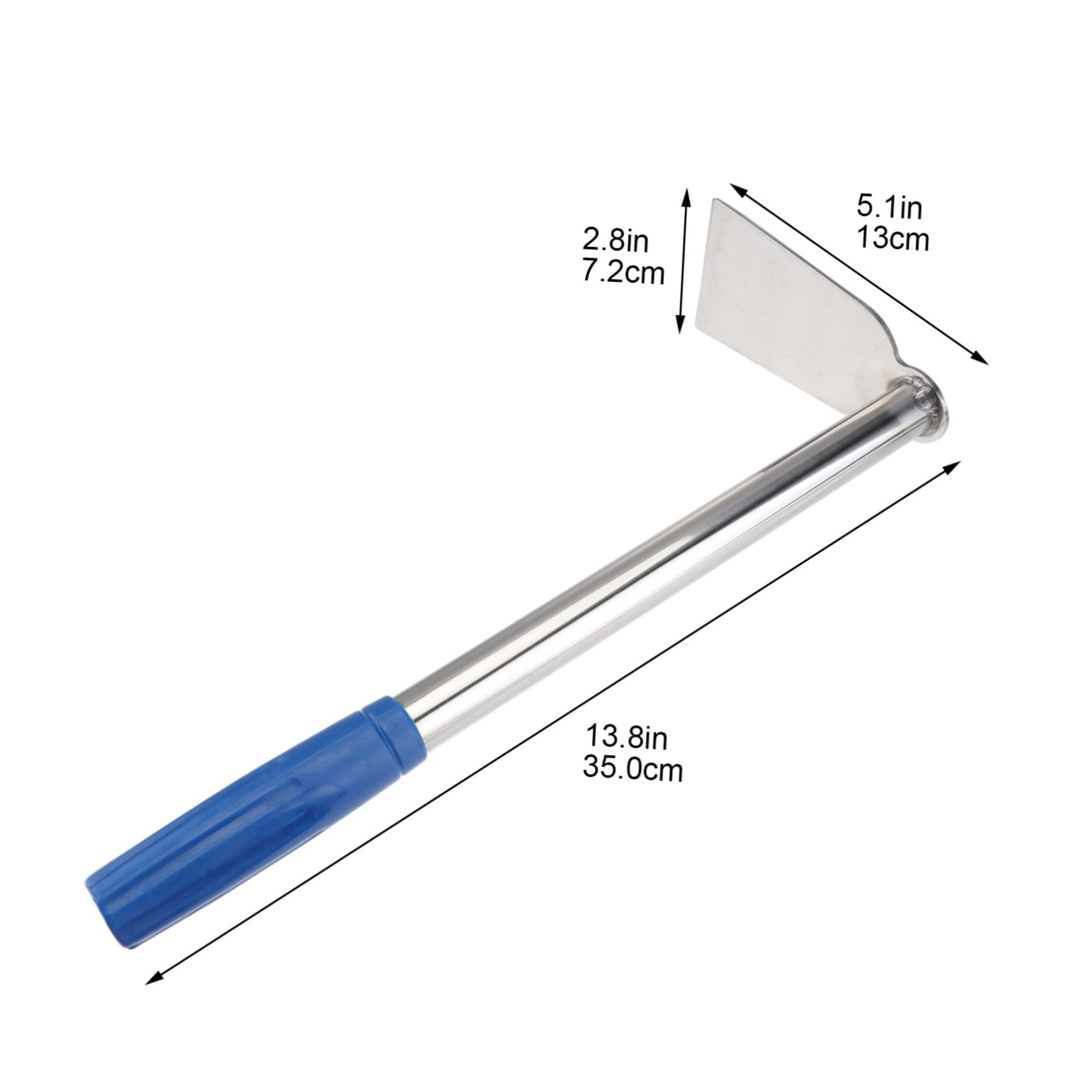 Abaodam 2 Piezas Azada De Jardinería Azada para Cavar Tierra Herramienta De Jardinería Plantar Azada Equipo De Jardinería Suministro De Jardinería Acero Inoxidable Silver