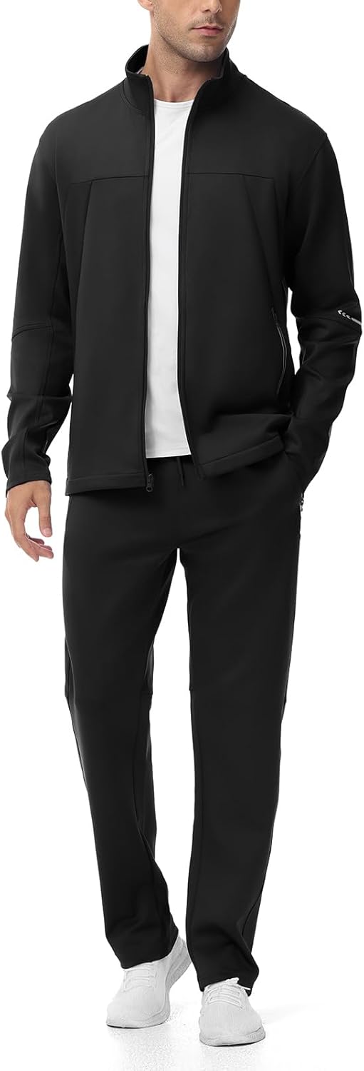 Gopune Men’s Tracksuits 2 Piece Casual Athletic Jogging Warm Up Sweat Suits Workout Sports Sets