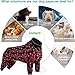 LovinPet Hunde-Pyjama, Bekleidung für mittelgroße Hunde – große Hundejammies, Blumenmuster, Marineblau und Rubin, Pitbull-Kleidung, leichter Pullover, Haustier-Pyjama, Pitbull-Einteiler, Größe L