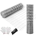 Zonon 40 Inch x 100 ft Farm Fence for Goat Deer Hog Horse, Galvanized Welded Wire Fencing, Chicken Fence, Rabbit Fence, Yard Garden Lawn Vegetables Fruits Animals Protection