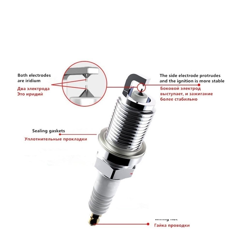 Bujías de Motor para automóviles, bujías de iridio Doble para SWM G05 Pro 1 5T SWD15T 2019 2020 2021 2022 2023 2024. Repuestos para automóviles.