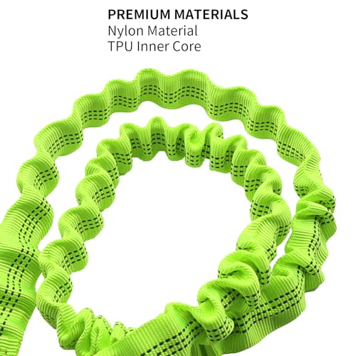 koetsu Stretchable Kayak Paddle Leash - Elastic Bungee Cord with Quick-Release Clip, Adjustable Floating Rope for Kayak, Canoe, SUP, Paddleboard Accessories（Green） - Thumbnail 5
