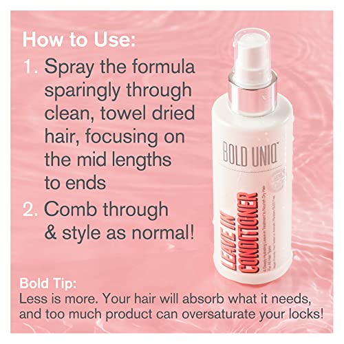 Leave In Conditioner - Intense Treatment, Anti-Frizz Detangler Spray, Adds Deep Moisture & Shine To Dry, Damaged, Colored, Curly, Frizzy, Broken & Bleached Hair. Cruelty-Free & 100% Vegan - 5.9 Fl.oz #TOP3