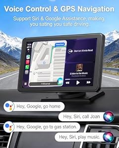 Carplay Screen for Car, 7" Wireless Apple Carplay & Android Auto — photo 3 of 6