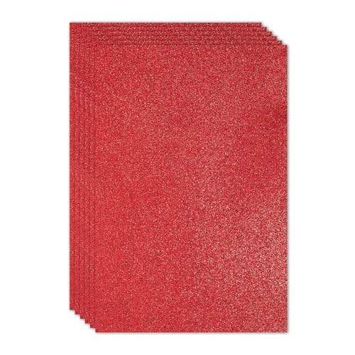 Goma EVA roja de 40 x 60 cm y 2 mm para manualidades escolares y cartelería
