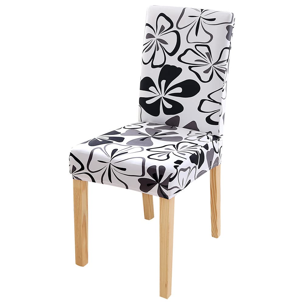 Housse de chaise de protection anti-poussière extensible LIJUCAI motif fleuri