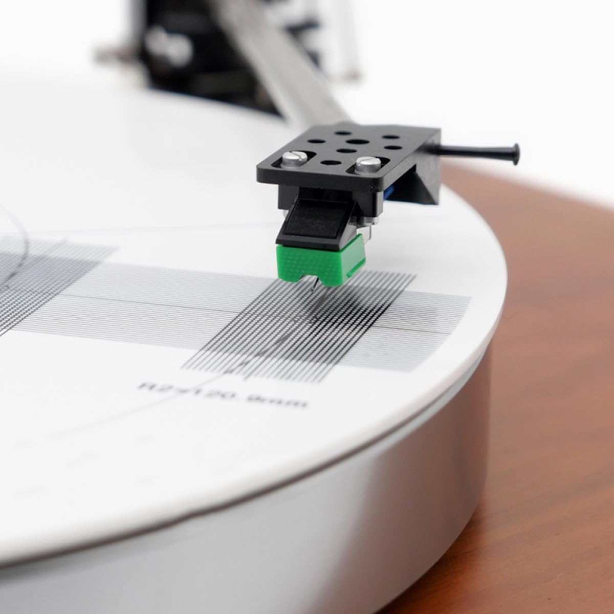 Tofficu Piastra di Calibrazione del Disco in Vinile Accessorio per Giradischi Strumento di Regolazione del Pickup Misuratore della Distanza Tappetino Goniometro per Allineamento Adatto