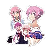 Future Diary Yuno Gasai Funny Sticker for Phone, Laptop, Skateboard, Car