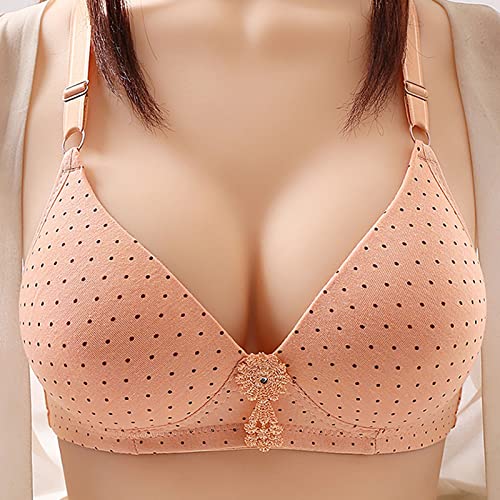 Comfortable Bras For Women Push Up Soft Everyday Padded Bra No Underwire Adjustable Straps Underwear Bras T Back Bras For Women Strapless Bras For Women Beige Xl #TOP1