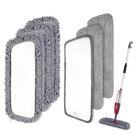 6pcs Microfiber Spray Mop Replacement Heads for Wet/Dry Mops