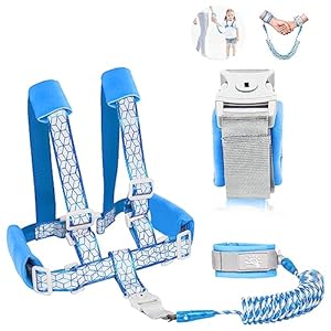 Wszcml Kinder Sicherheitsgeschirr 1563 Blau 2m