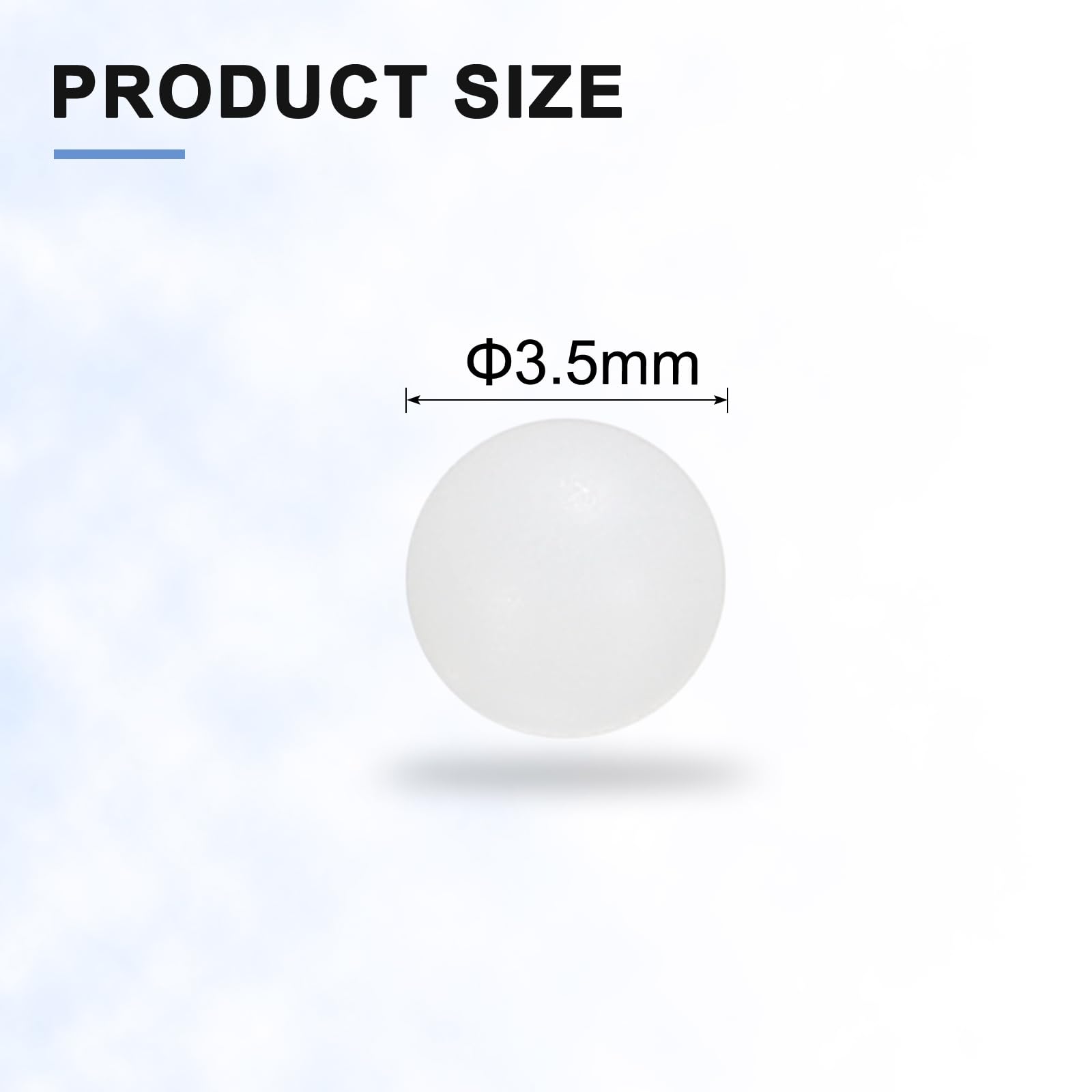 Kule Łożyskowe Nylonowe 3.5mm QUARKZMAN 100szt Precyzyjne G1