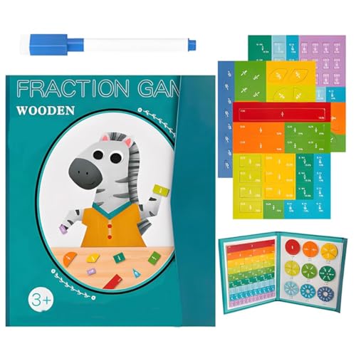 Magnetic Fraction Demonstration Book, Magnetic Fraction Tiles, Fractions Manipulatives, Magnetic Fraction Tiles & Fraction Circles Set, Math Manipulatives for Elementary School