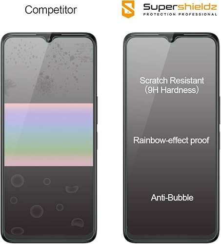 Miniatura 2 de Supershieldz Protector de pantalla de vidrio templado diseñado para TCL 40 X 5G  TCL 40 XE 5G, antiarañazos, sin burbujas