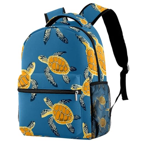 Sac à dos Campus Voyage pour l'école au motif tortues marines multicolore