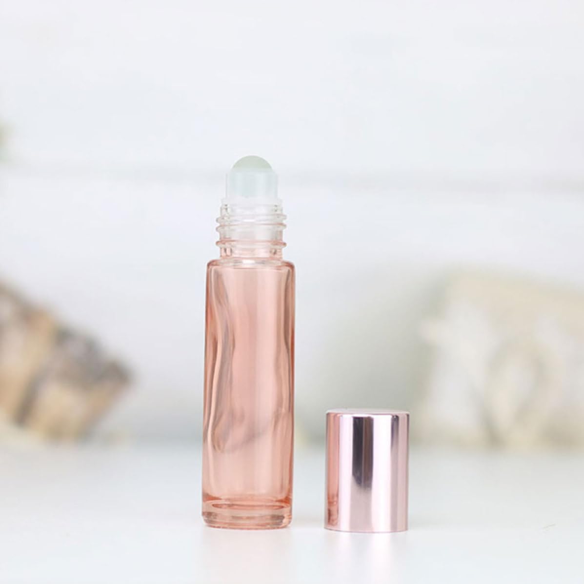 Glass Essential Oil Roller Bottles Easy to Carry and Precision Application 10pcs 5ml with Stainless Steel Roller Balls for Travel and Daily Life